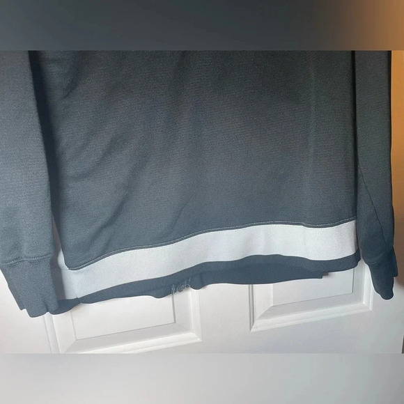 Nike Men’s Athletic Jacket Black & Light Gray Size Large Track Full Zip - Picture 8 of 10